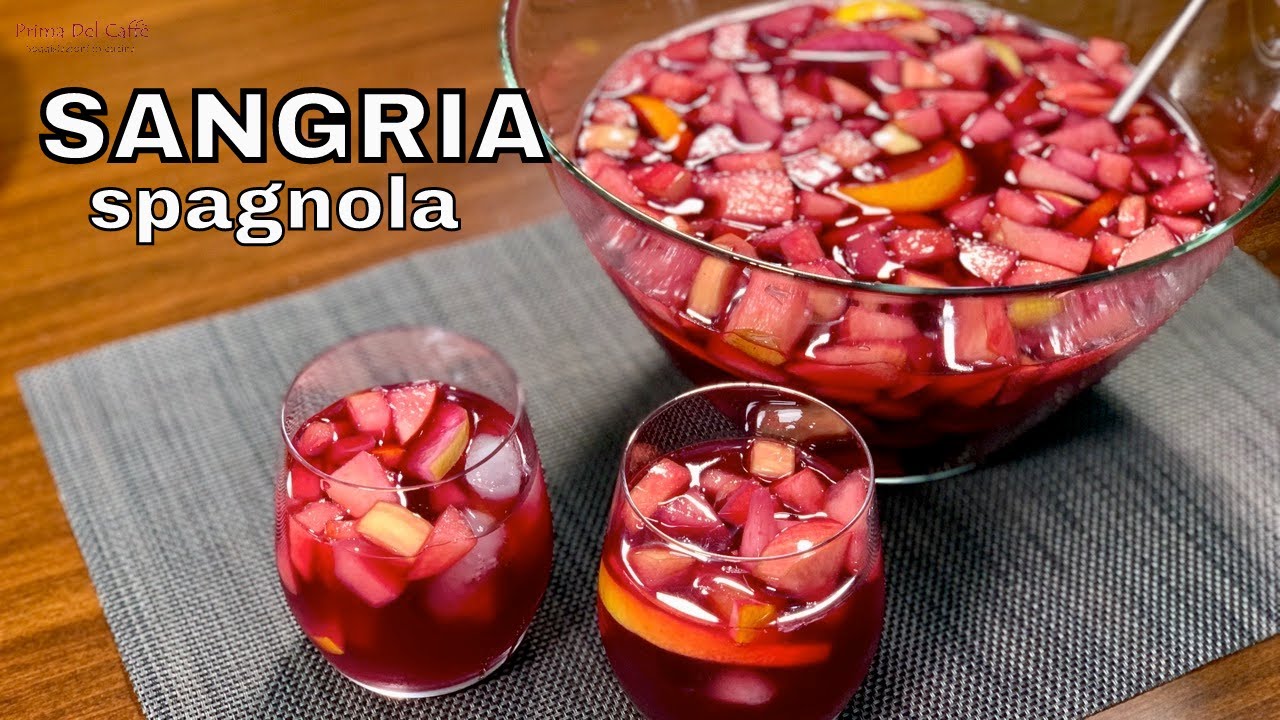 Ricetta SANGRIA SPAGNOLA cocktail estivo ! Prima del Caffè