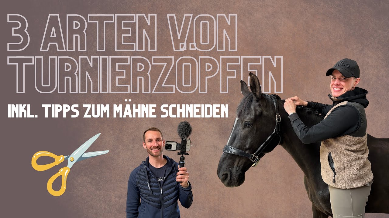 EINFLECHTEN - 3 Arten von Turnierzöpfen ✂️