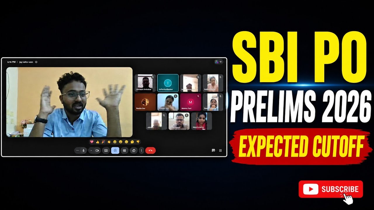SBI PO Prelims 2026 EXPECTED CUTOFF 