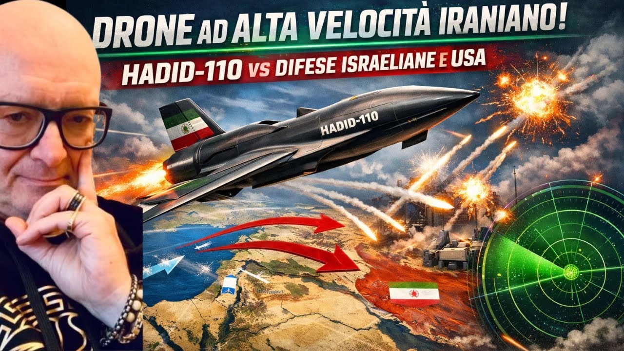 ‼️ Iran Lancia il Drone Hadid-110 ad Alta Velocità: Israele e USA in Allarme ⚡