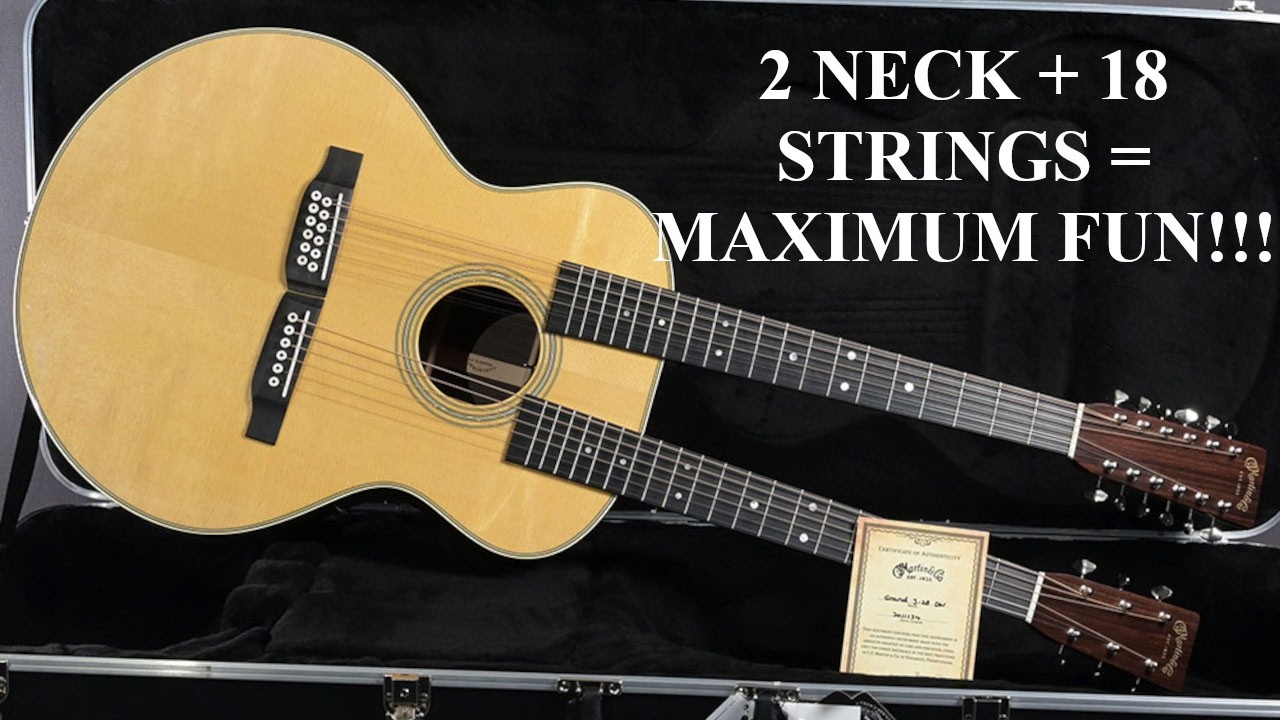 Our VERY FIRST Martin Grand J-28E Double Neck!!!