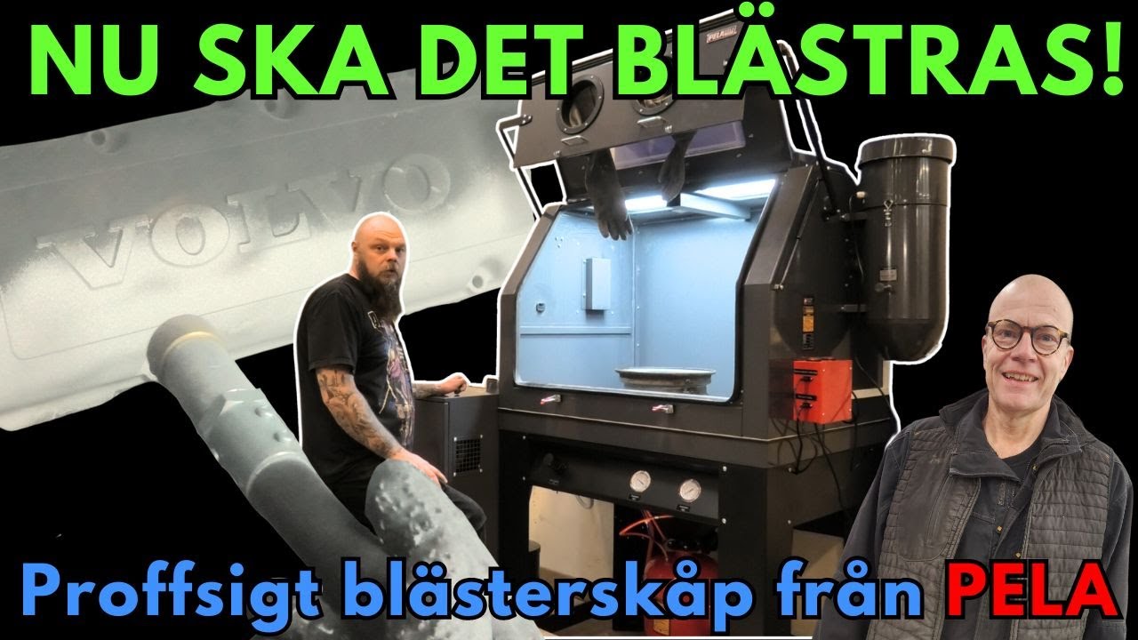 Professionellt blästerskåp med trycktank