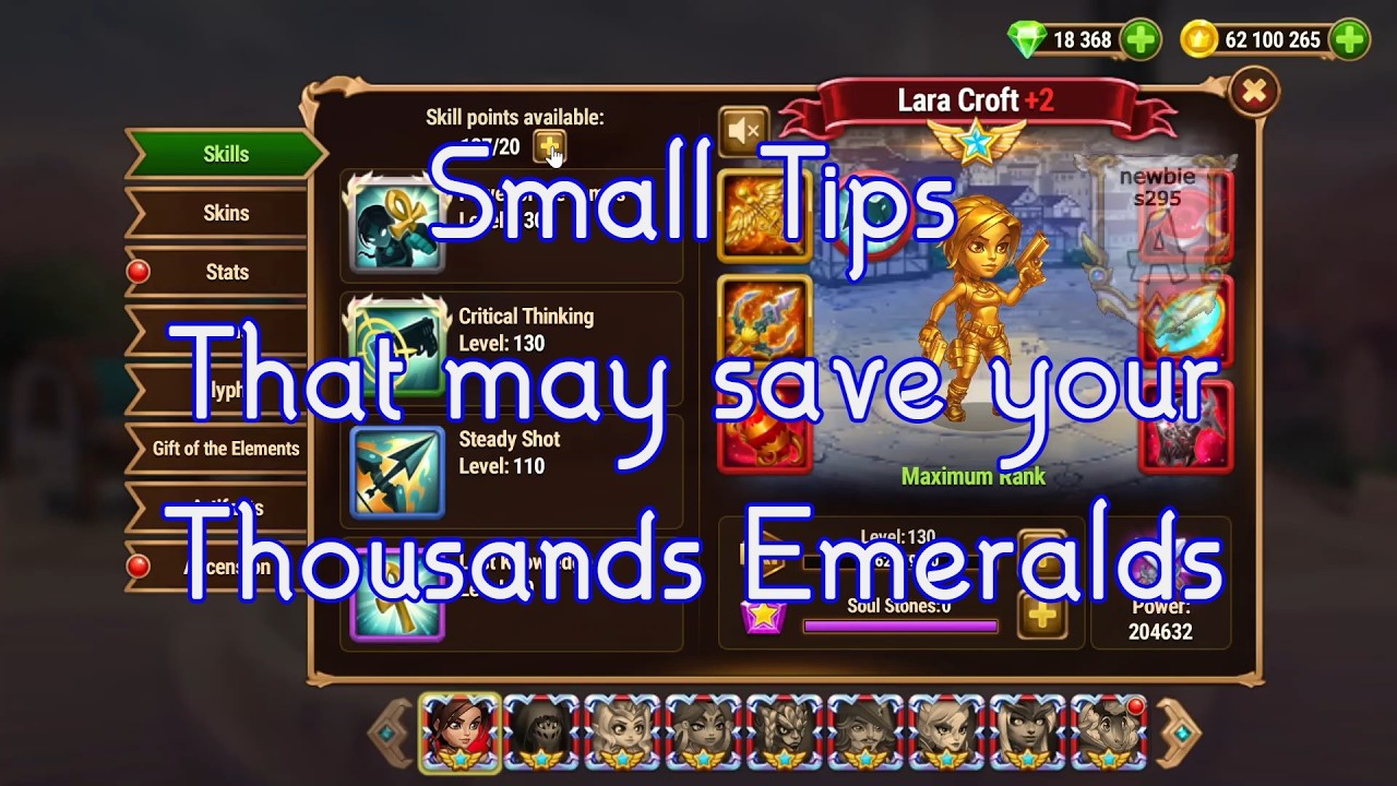 Small Tips to Prepare New Hero That may Save your Thousands Emeralds in Hero Wars, Newbie How To