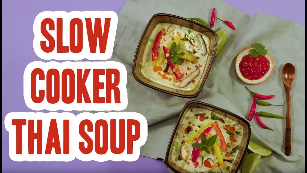 Easy Slow Cooker Thai Soup