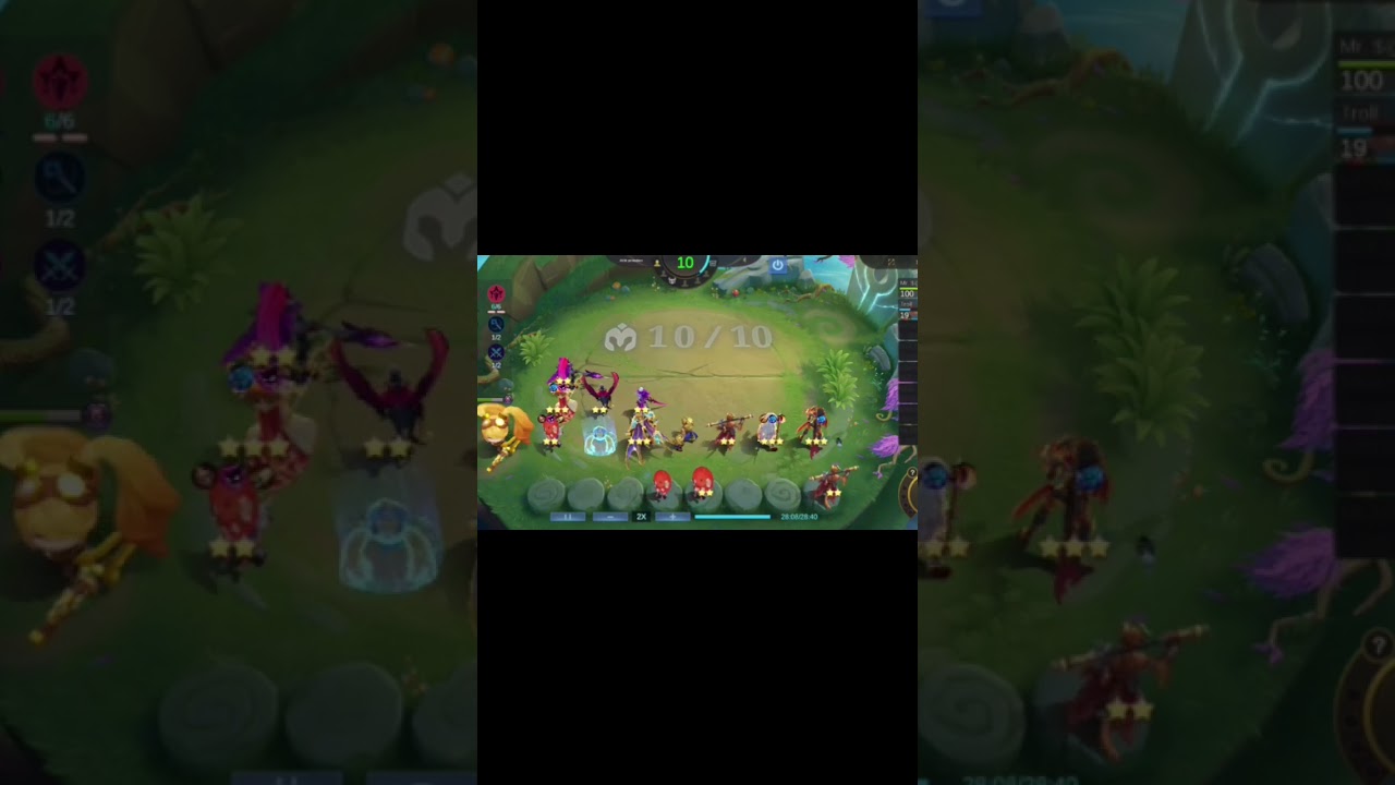 combo full red mystic & Summoner... #mobilelegends #magicchess #comboterkuatmagicchess2024