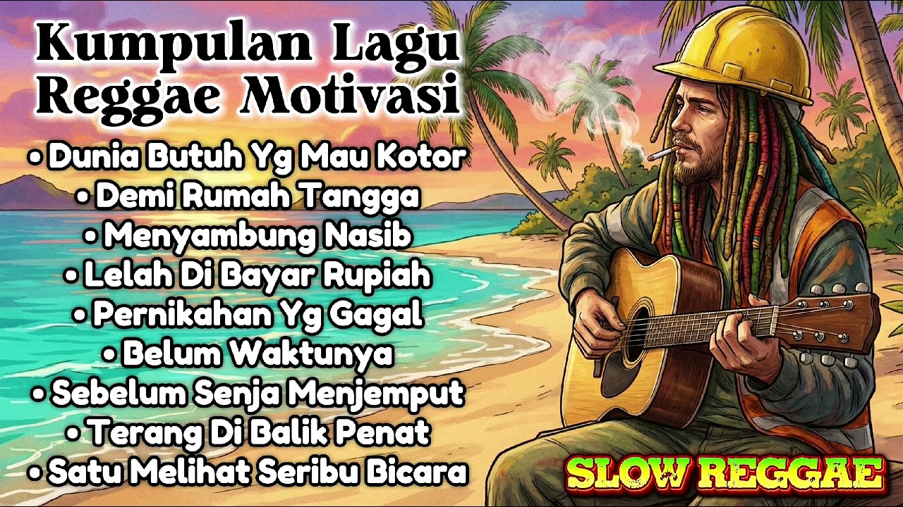 Kumpulan Lagu Reggae Motivasi - Slow Reggae | 🌴🎸🌅🎶🌊