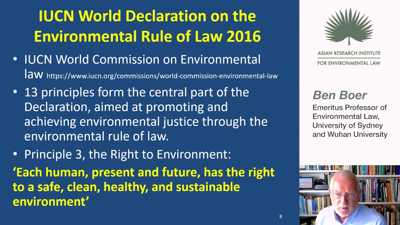 The Environment, Human rights and Environmental Justice
