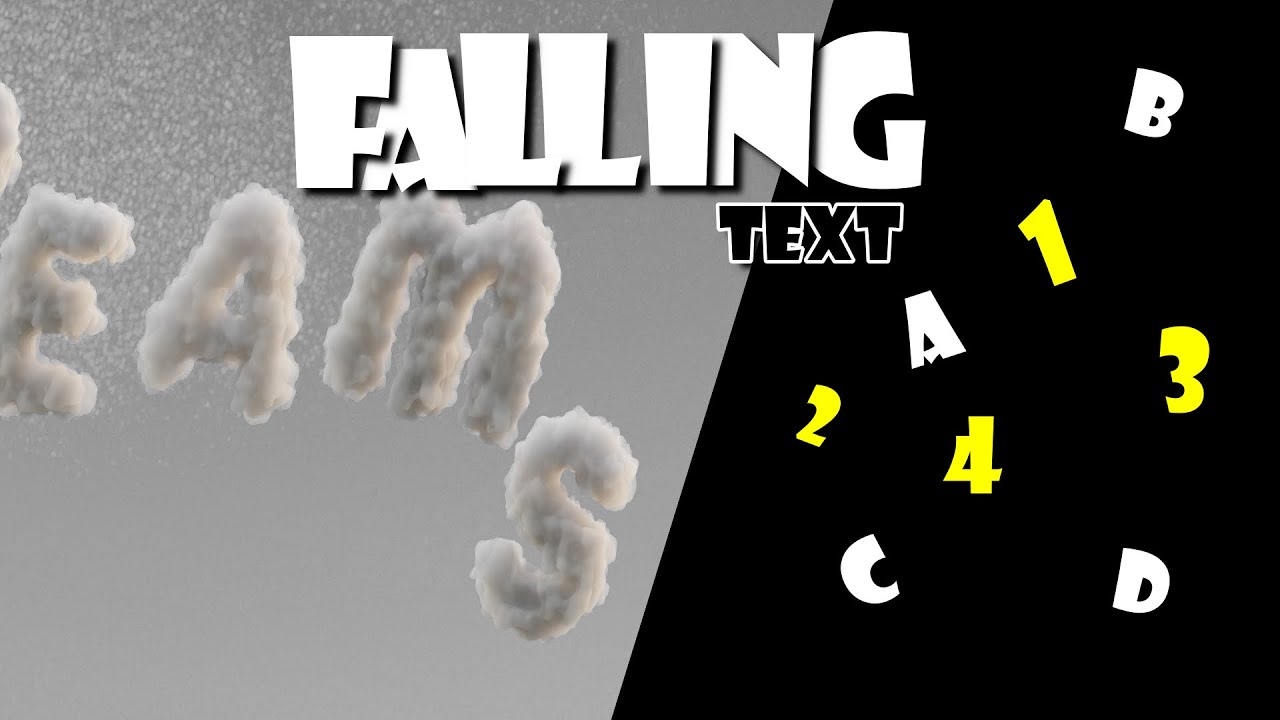 Filmora Tutorial - Falling text Animation