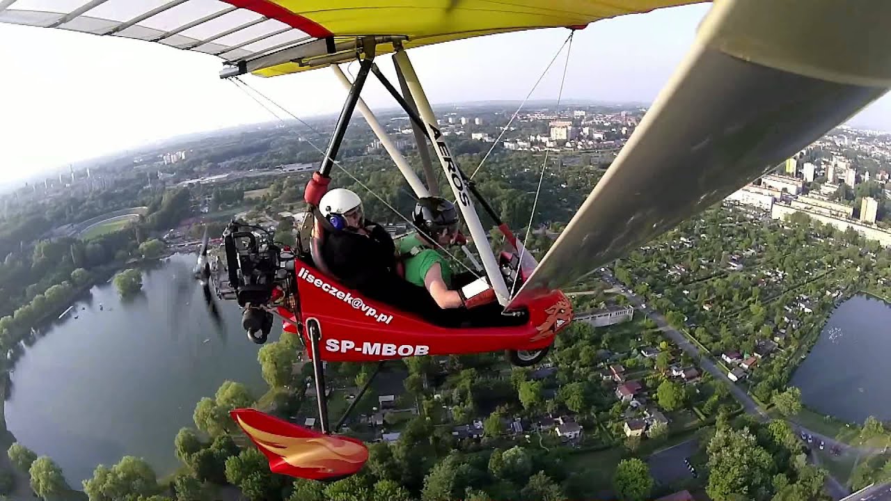 Relaks lecąc motolotnią nad śląskiem