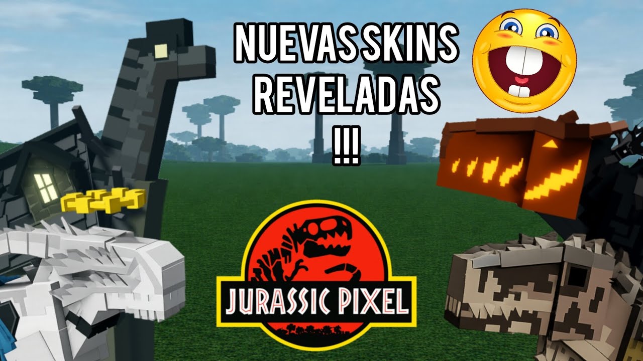 SNEAK PEAKS, MUCHAS SKINS REVELADAS Y NUEVA SKIN DE INDOMINUS!!! | Jurassic pixel | roblox