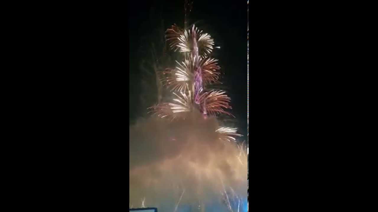 dubai new year 2015  راس السنه دبي برج خليفه