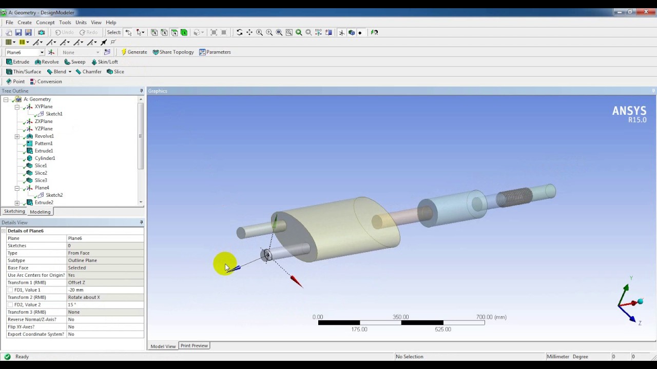 Ansys DesignModeler Tutorial  - Modeling
