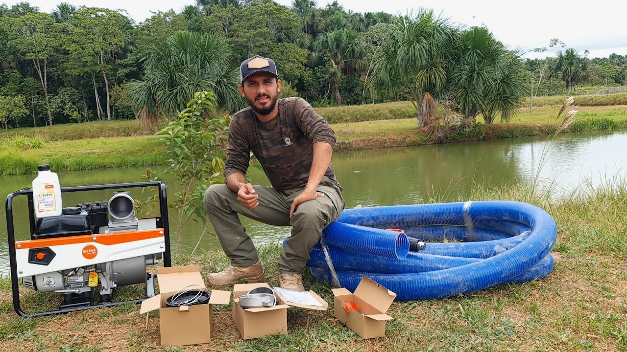 MOTOBOMBA STIHL WP 900 - UNBOXING E PRIMEIRAS IMPRESSÕES. @Stihl @STIHLBrasil
