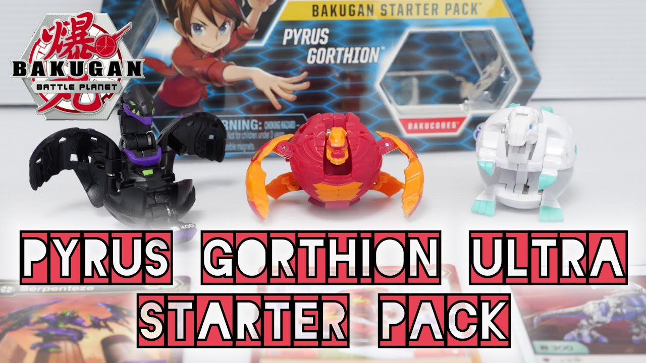 PYRUS GORTHION ULTRA Starter Pack (Serpenteze / Trox) | Battle Planet | BAKUGAN UNBOX