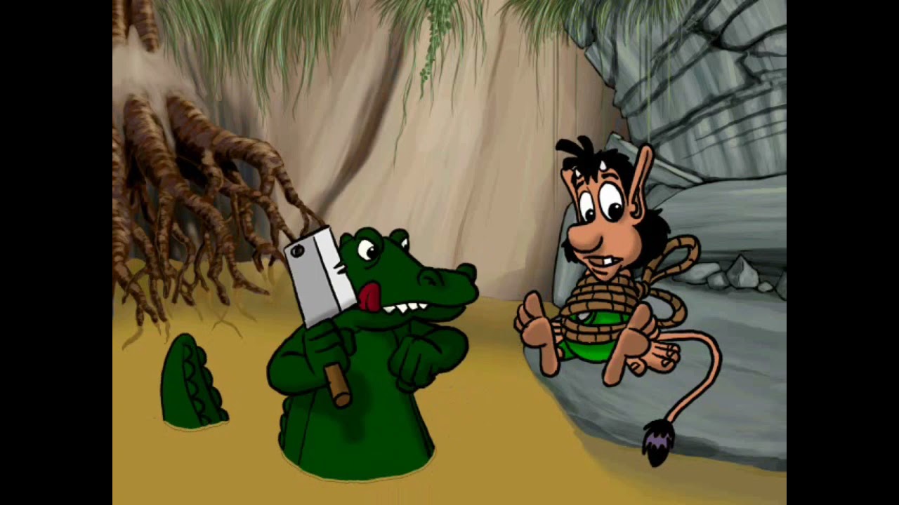 Hugo en la Jungla 2 Pelea de Monos Escenas