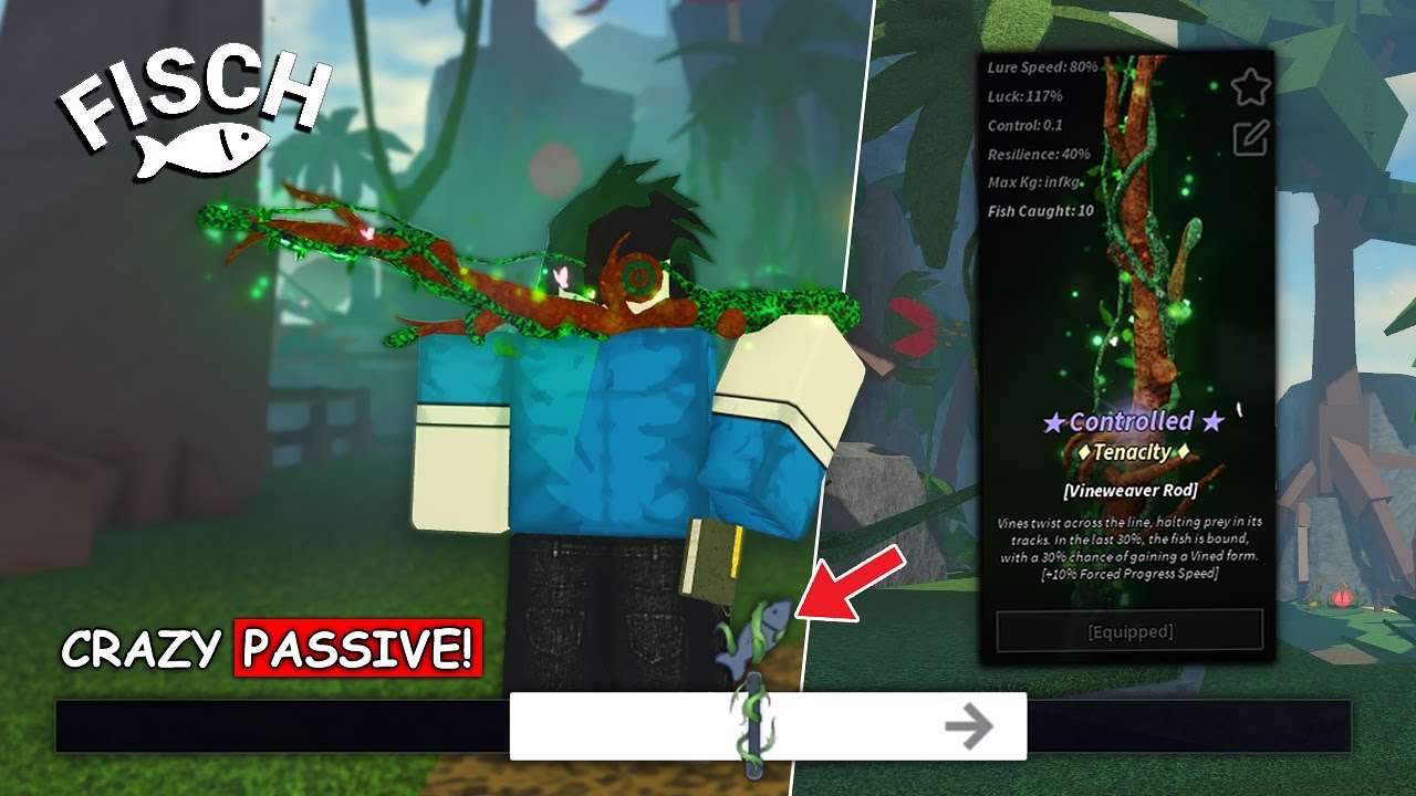 НОВЫЙ VINEWEAVER ROD ИМЕЕТ ЛУЧШИЙ ПАССИВНЫЙ ЭФФЕКТ В ROBLOX FISCH!