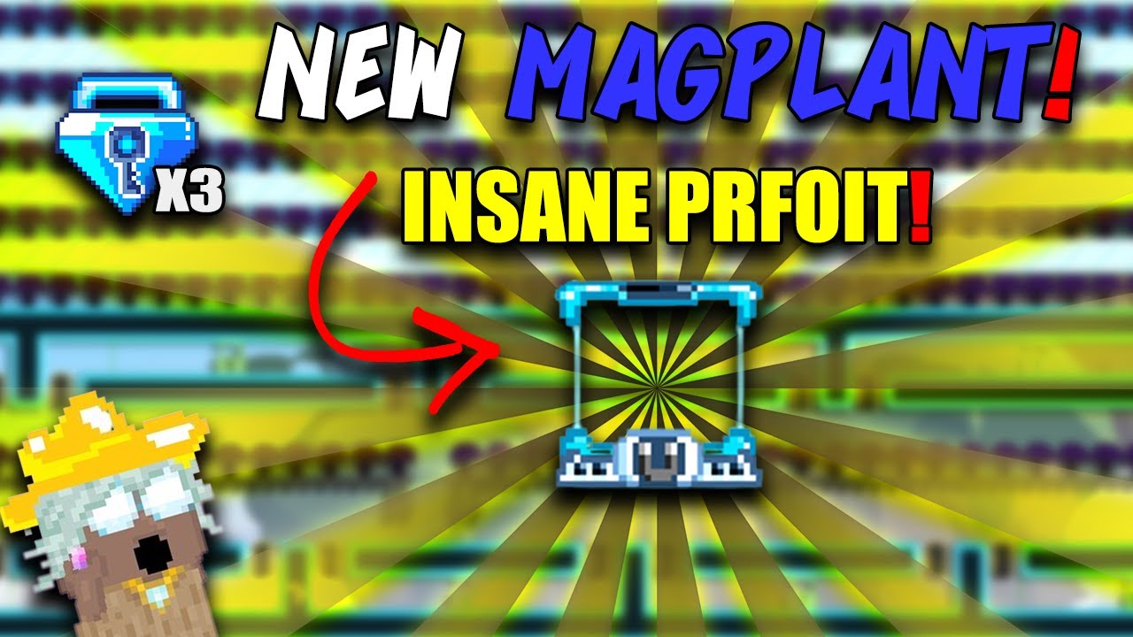 NEW MAGPLANT! INSANE PROFIT [GUIDE: HOW TO GET RICH WITH BFG] | Growtopia