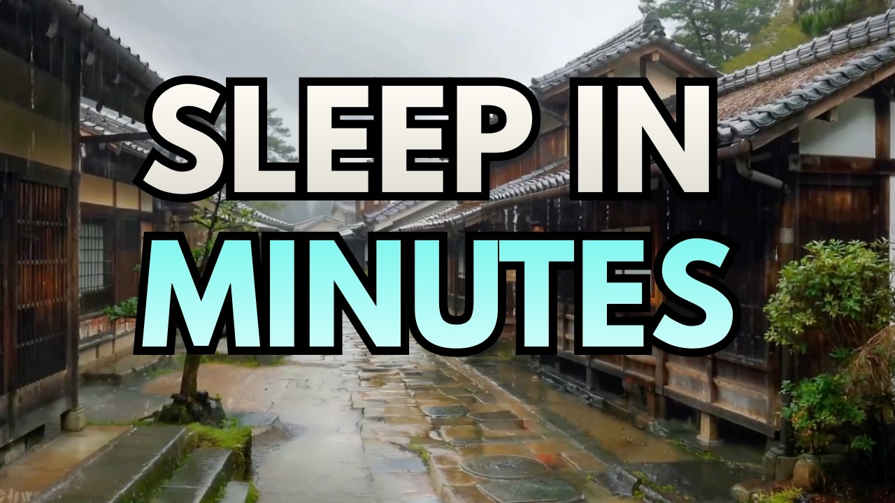 Heavy Rain in a Traditional Japanese Village | Sleep & Relaxation | 10 Hours