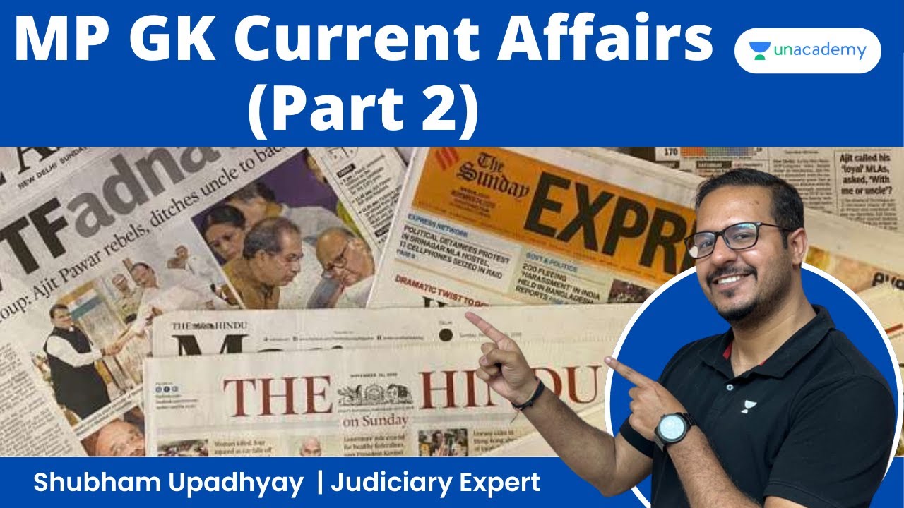 MP GK Current Affairs Part - 2 | MPADPO MPCJ MPPSC | Shubham Upadhyay