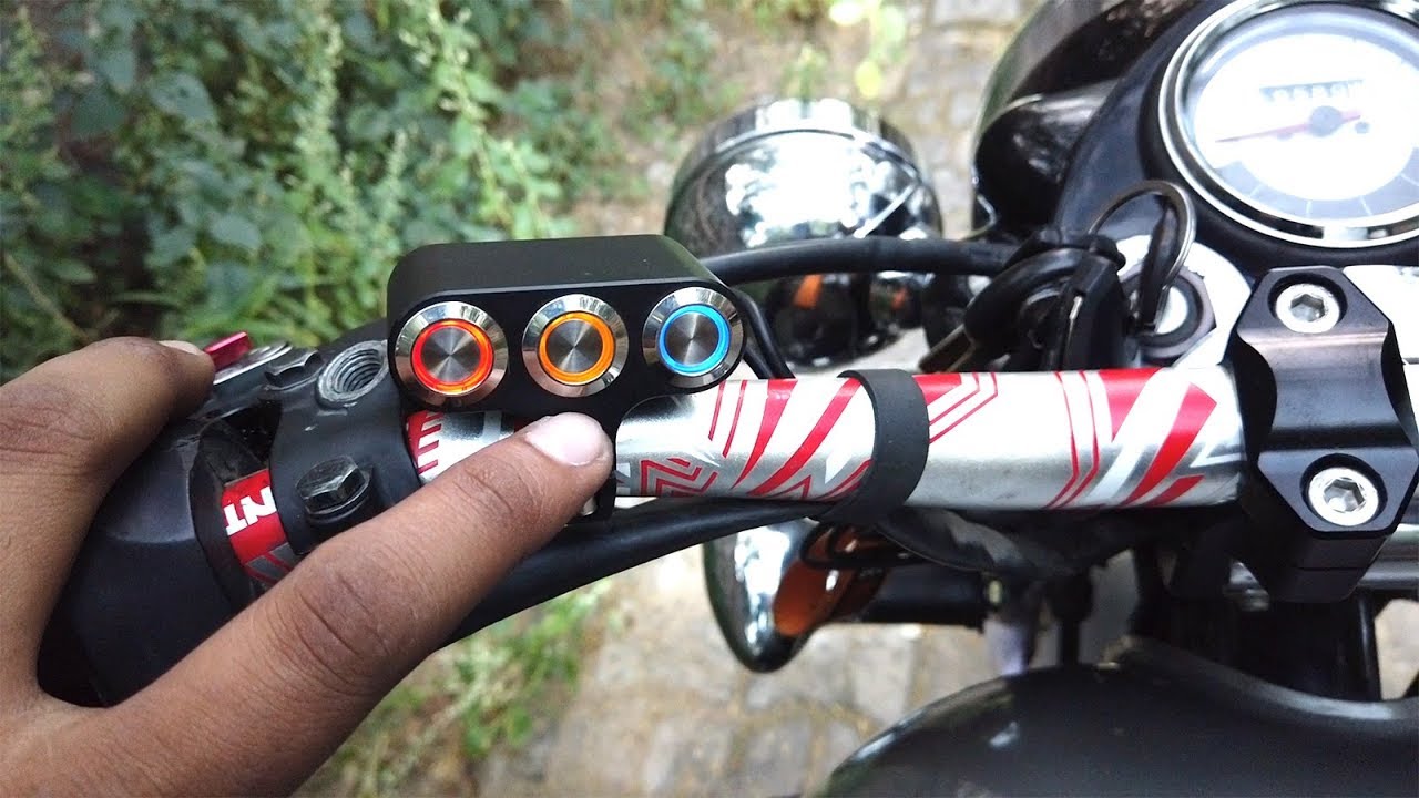 Royal Enfield NEW 3 in 1 Motorcycle Handlebar Waterproof Switch (All working) - King Indian