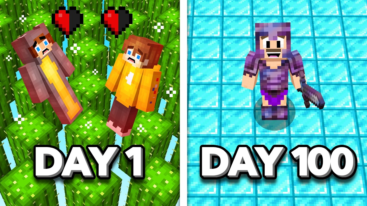 Minecraft, but the FLOOR CHANGES EVERY DAY!