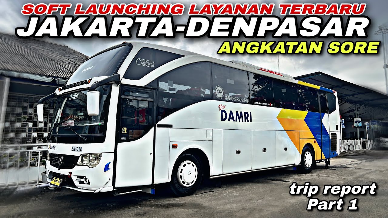 JAKARTA - DENPASAR Angkatan Sore 😱 Tambah Layanan Sampai Ke Bali ❗️| trip Damri BIH 014 “ Maezurra “