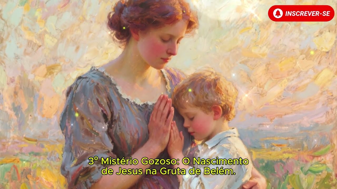 TERÇO DE HOJE - 14/03/2026 - SÁBADO: MISTÉRIOS GOZOSOS - 04 HORAS DA MANHÃ 🙏