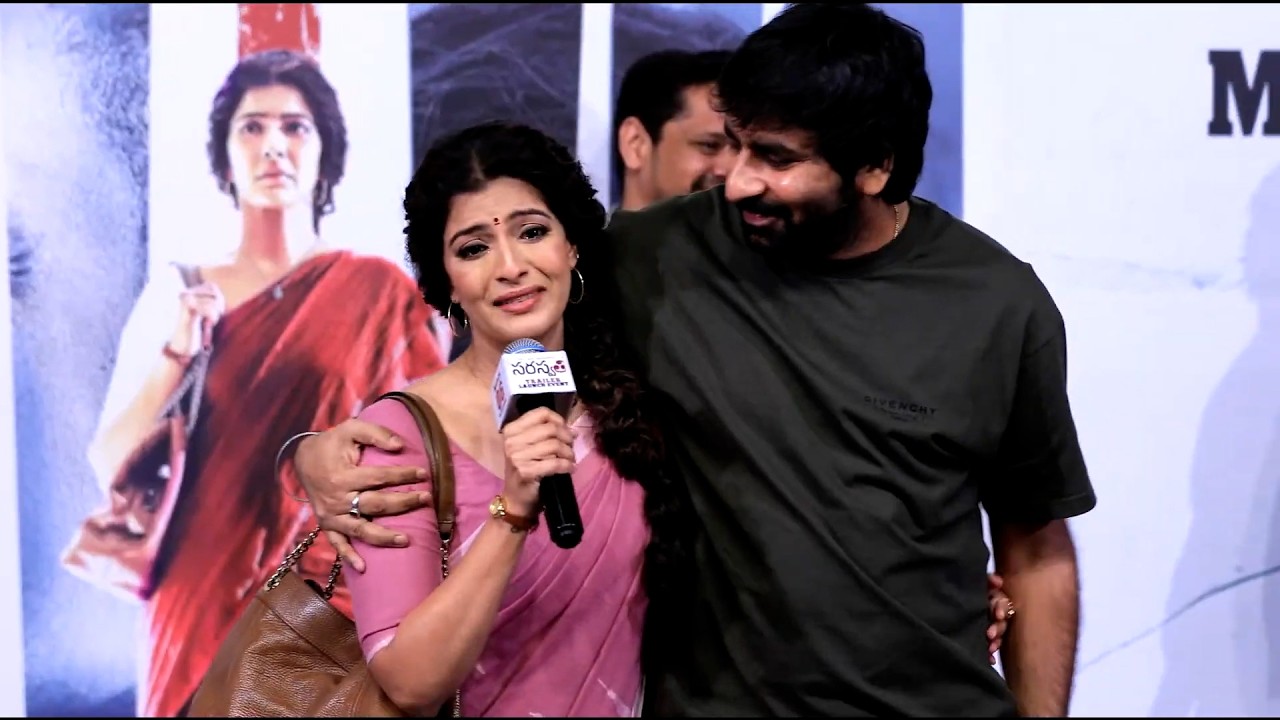 Actress Varalaxmi Sarathkumar Emotional Speech @ Saraswathi Movie Trailer Launch Event | V6Ent