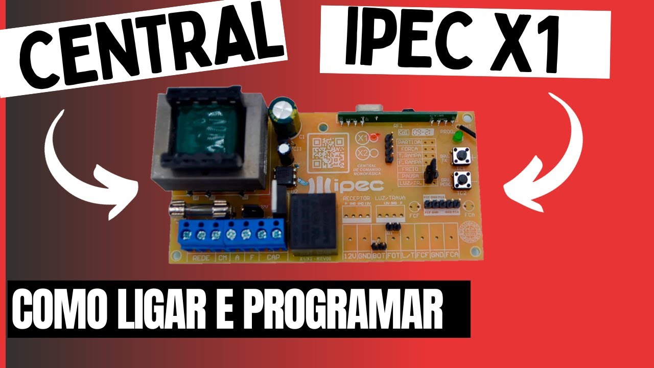 central IPEC X1 como ligar