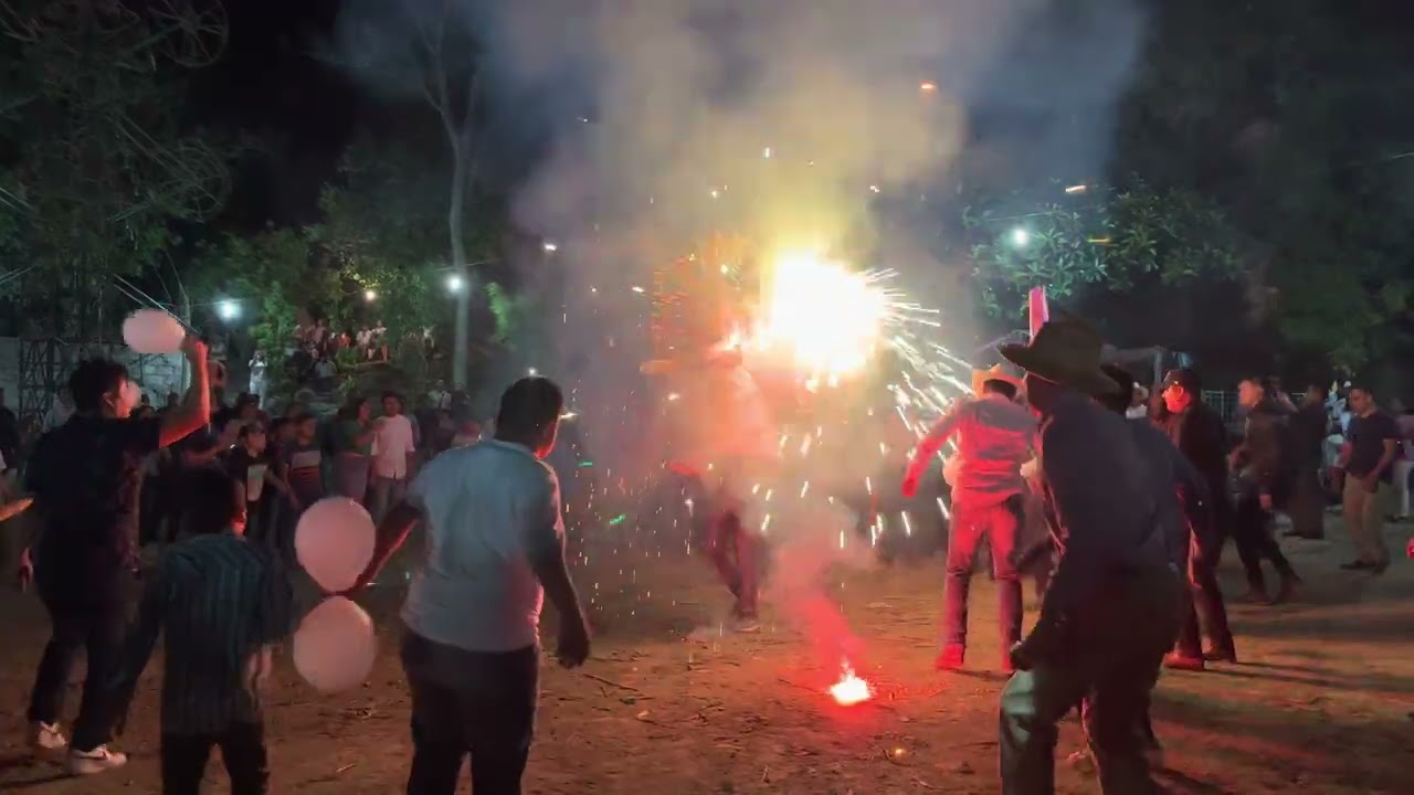 Quema de Torito en Fiesta patronal San Isidro Labrador 2023 Taxtitla Chalma Ver.