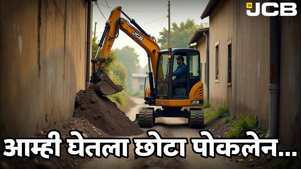 आता कुठल्याही गल्लीत जाणार जेसीबी | JCB 50z Mini Excavator | Ratnagiri Kokan