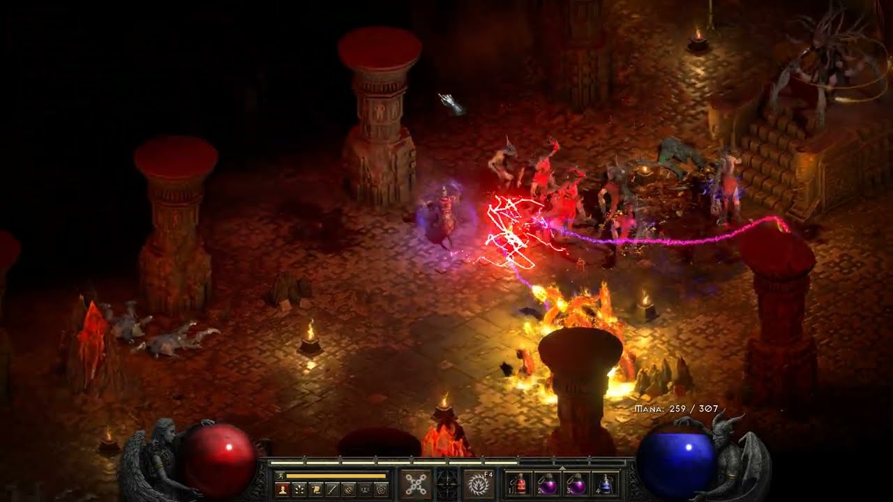 Killing Baal with Warlock (Nightmare Difficulty) | Diablo 2 Resurrected