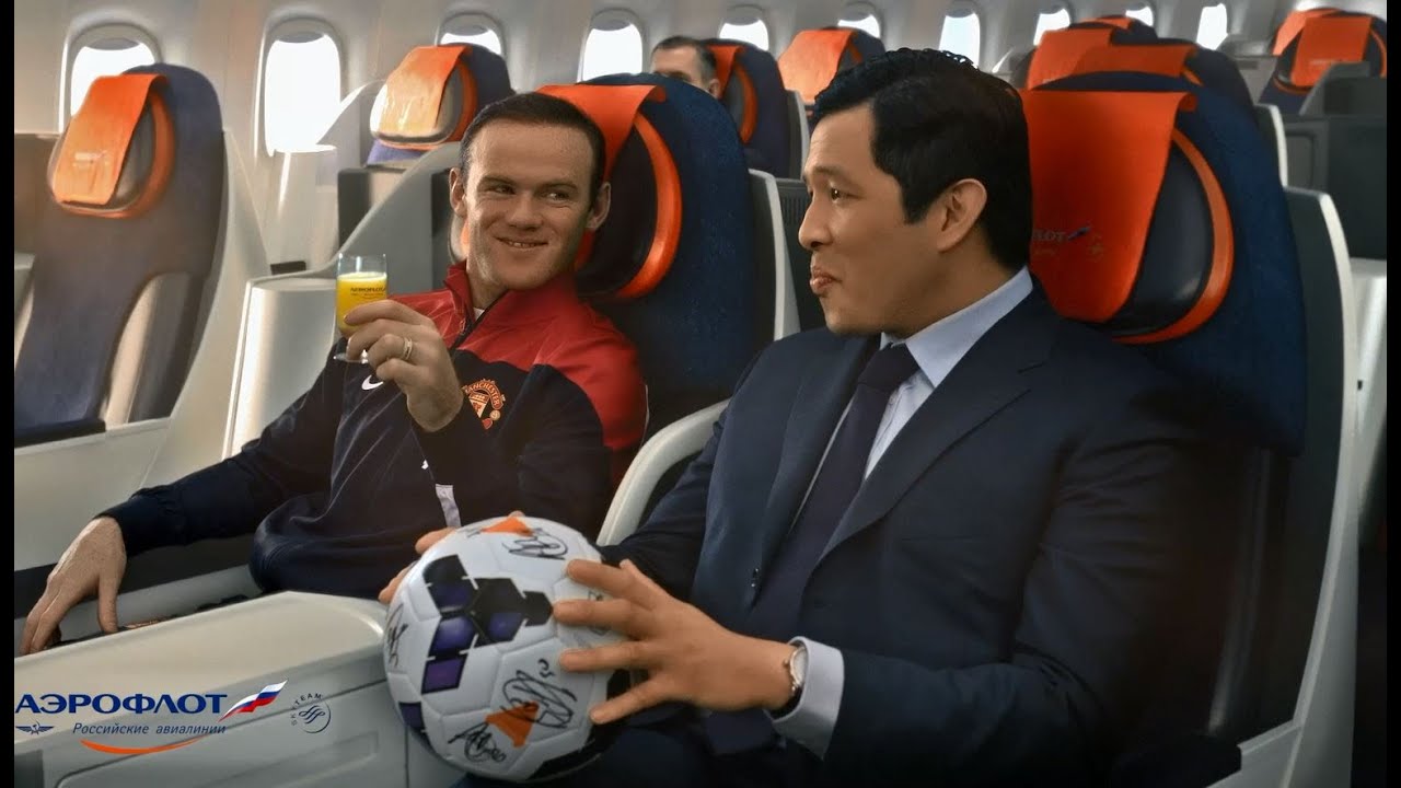 Игроки Manchester United в ролике Аэрофлота / Manchester United players in Aeroflot's video