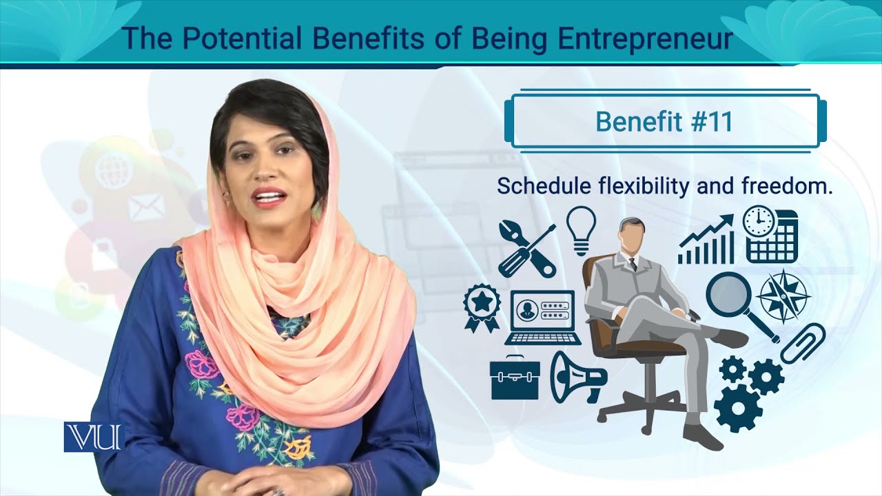 The Potential Benefits of Being Entrepreneur | Entrepreneurship | MGT602_Topic012