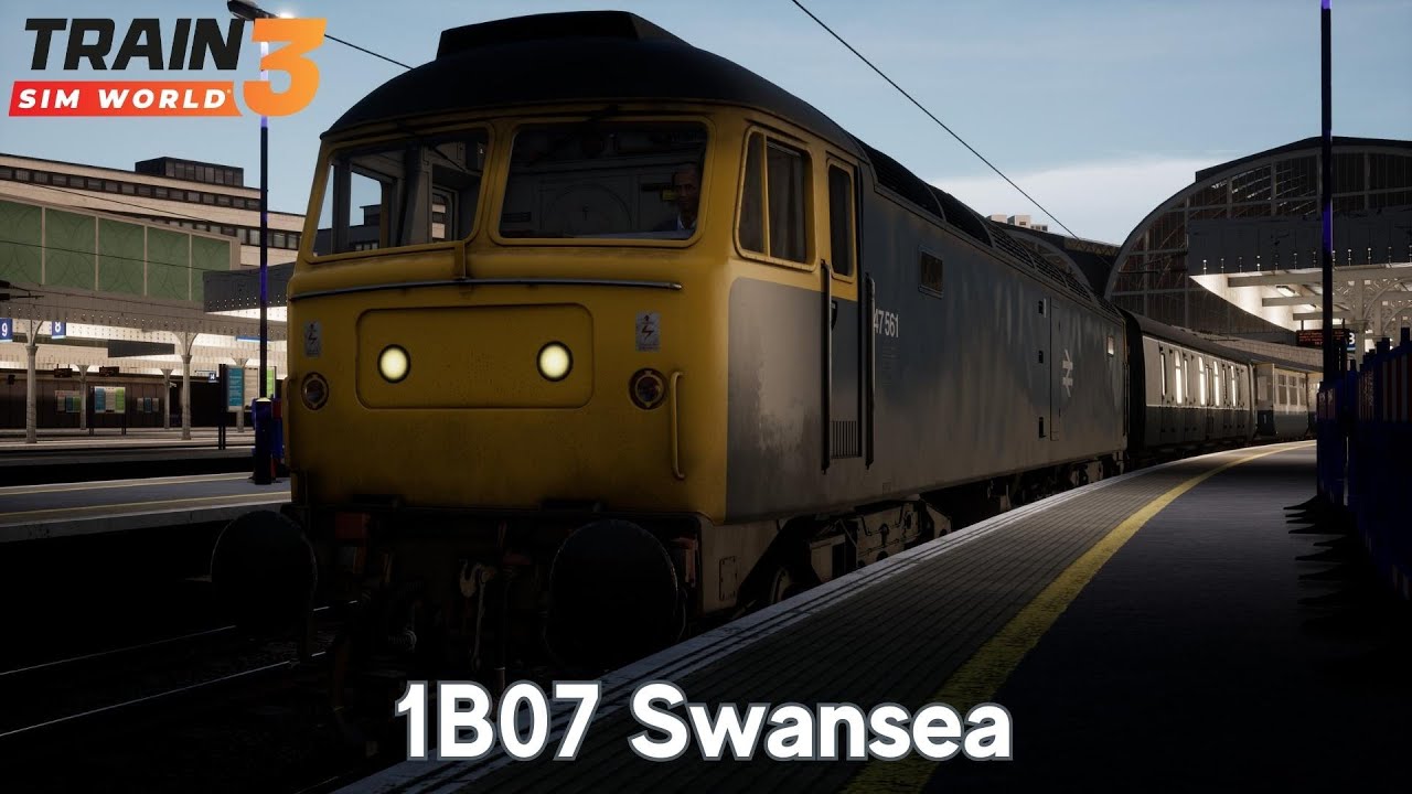 1B07 Swansea - Great Western Express - Class 47 - Train Sim World 3