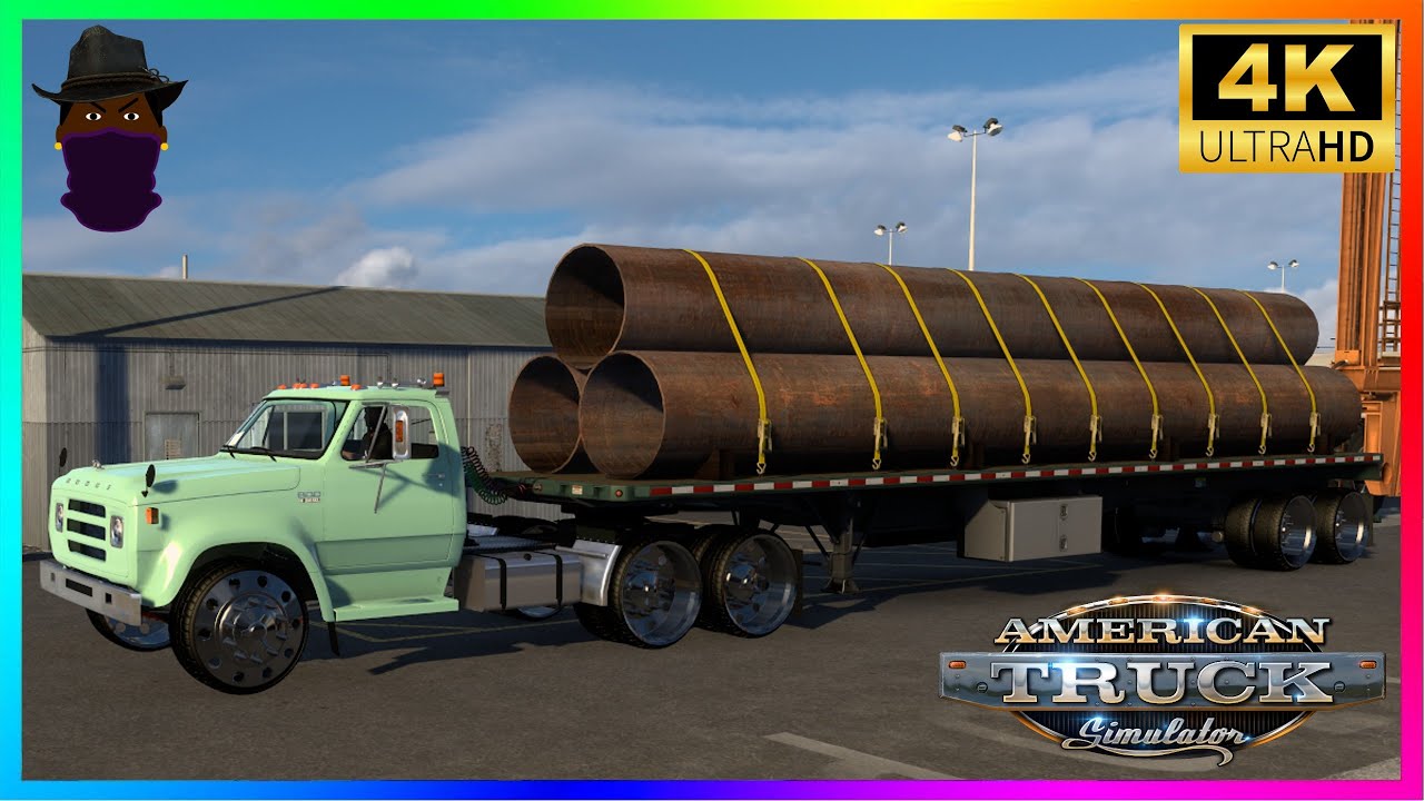 American Truck Simulator Delivery Large Tubes Detroit Diesel Straight Pipe (134) 2026 🎮 ⁴ᴷ⁶⁰
