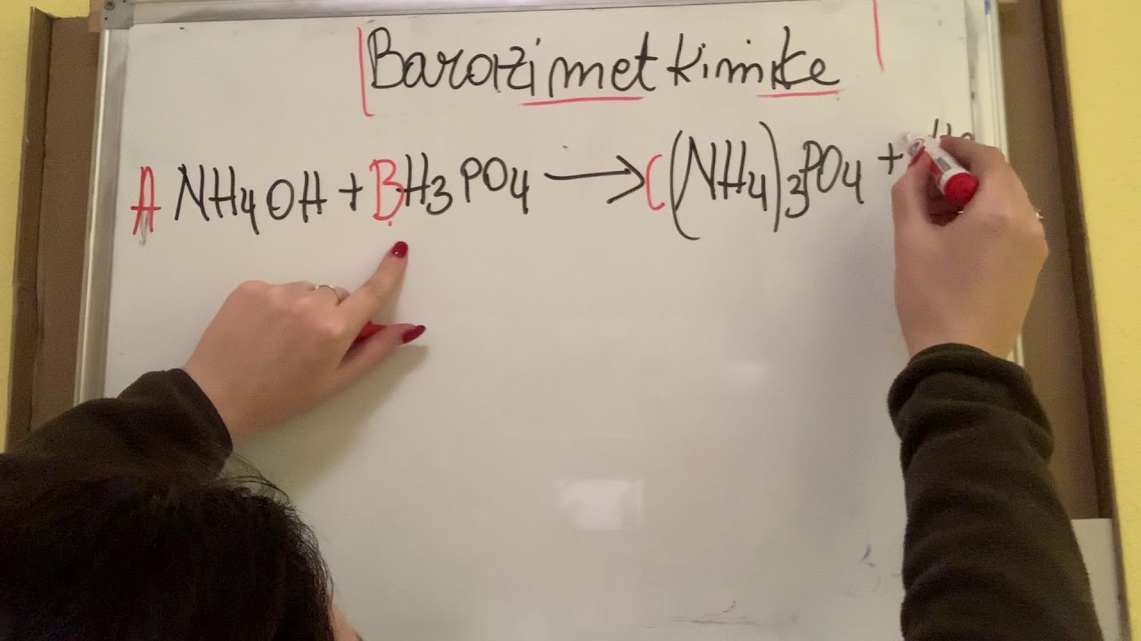 Ushtrime për barazimet kimike. Pjesa e parë