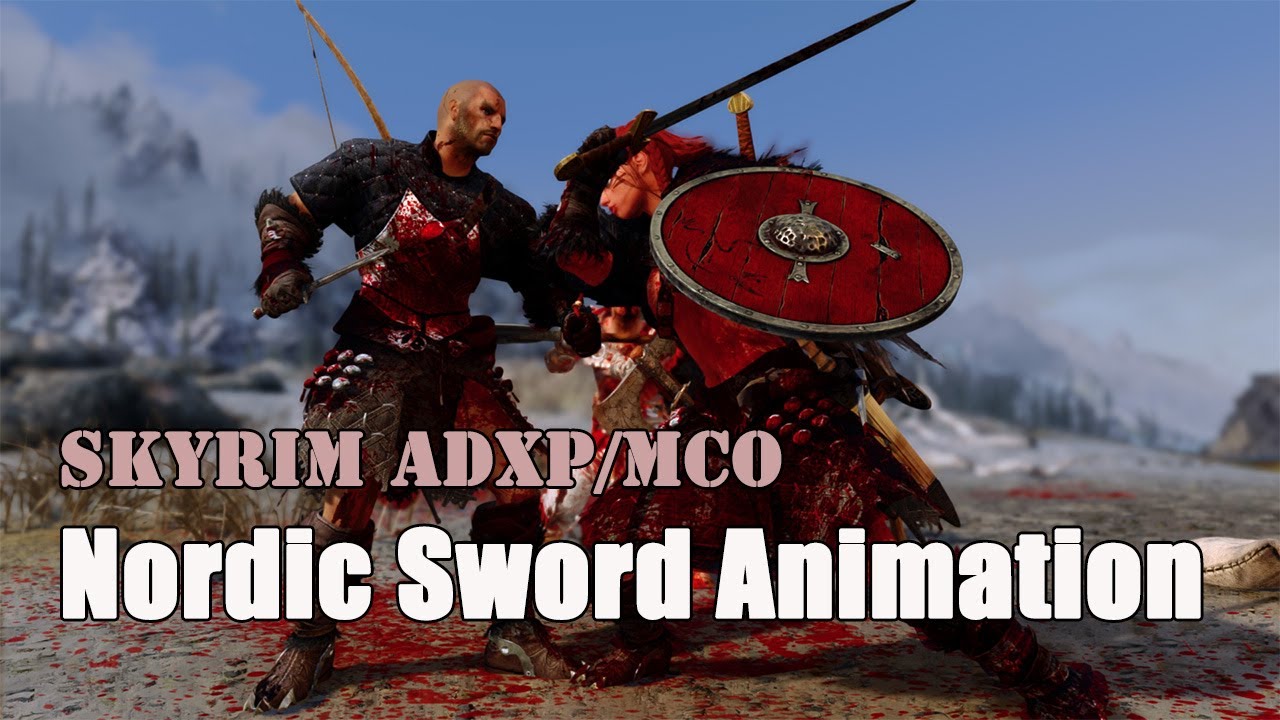 Skyrim ADXP/MCO AC Valhalla Inspired Sword Animation(reuploaded)