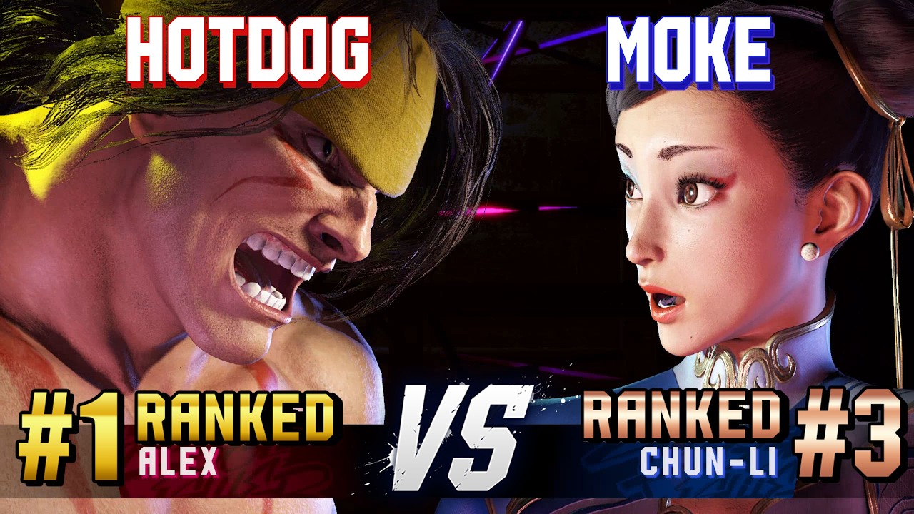 SF6 ▰ HOTDOG29 (#1 Ranked Alex) vs MOKE (#3 Ranked Chun-Li) ▰ High Level Gameplay