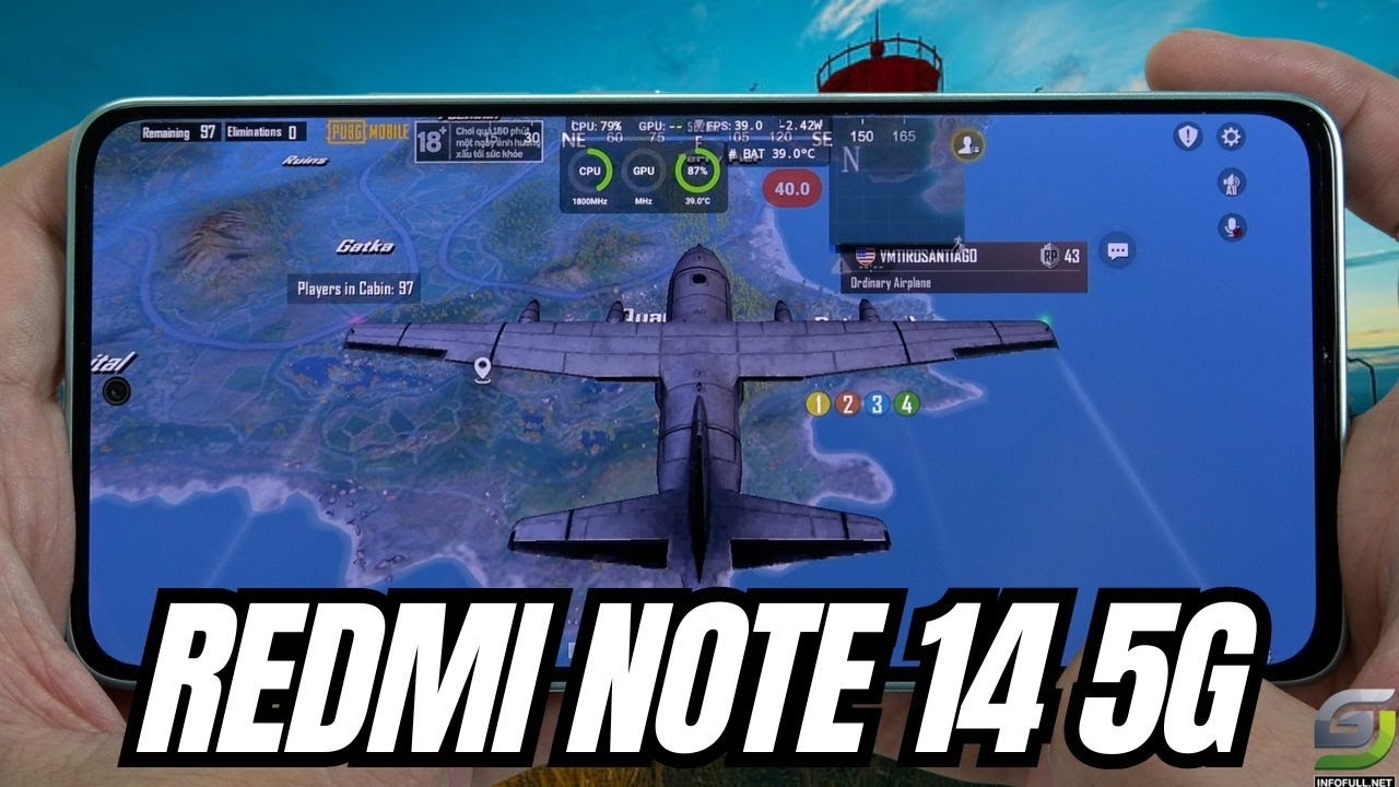 Redmi Note 14 5G test game PUBG Mobile | Dimensity 7025 Ultra