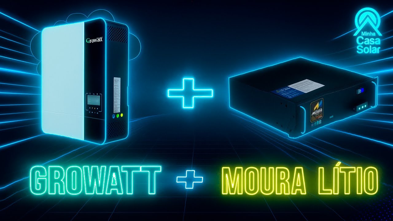 Como Comunicar a Bateria de Lítio Moura 48MLS100 com Inversor Growatt