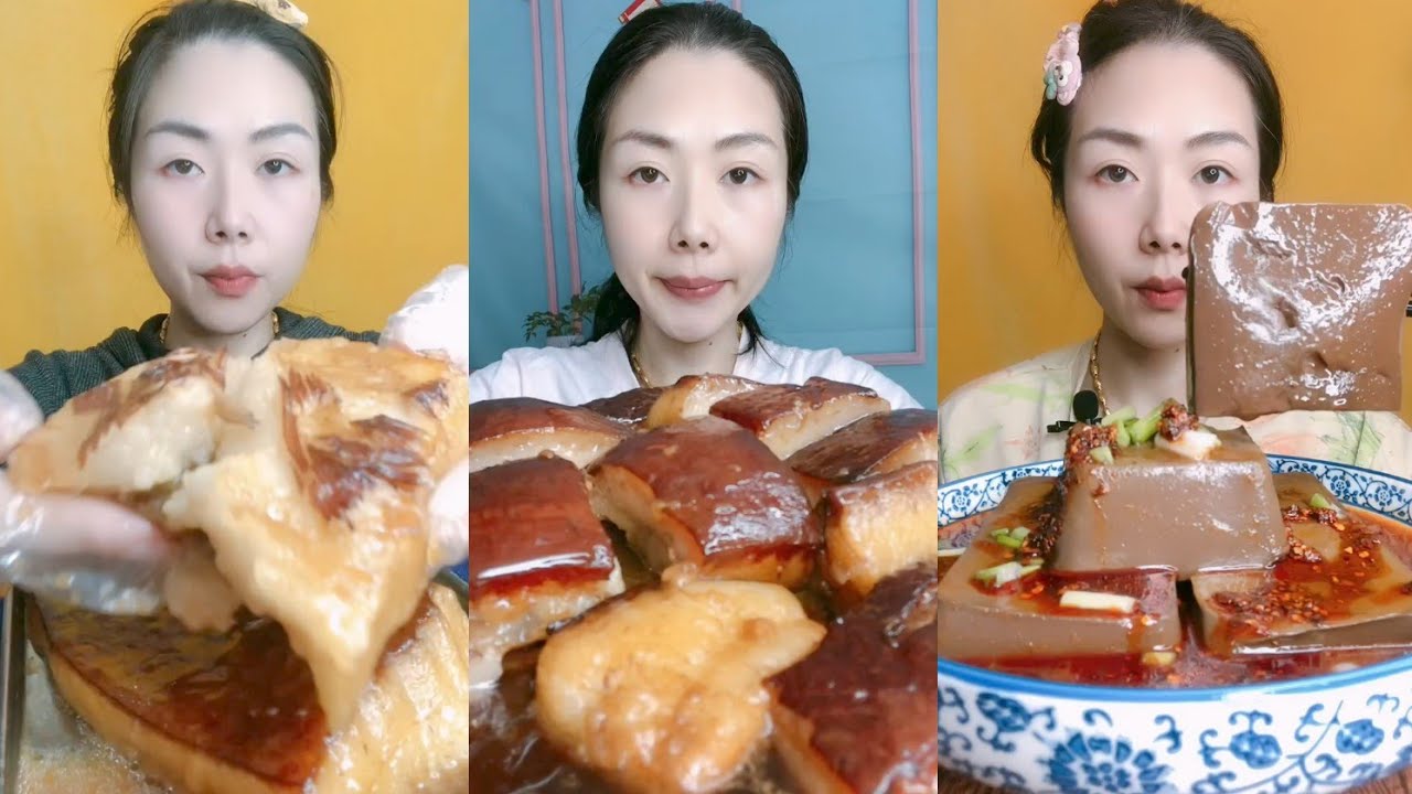 Eating Challenge: Eating pork braised pork belly beef 🍖🍖🍖#belly #pork #beef #cooking 