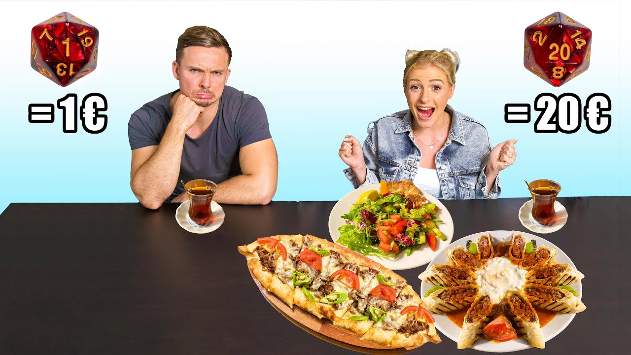 W&uuml;rfel bestimmt 24h wie viel unser Essen kostet (sehr teuer &euro;&euro;&euro;)
