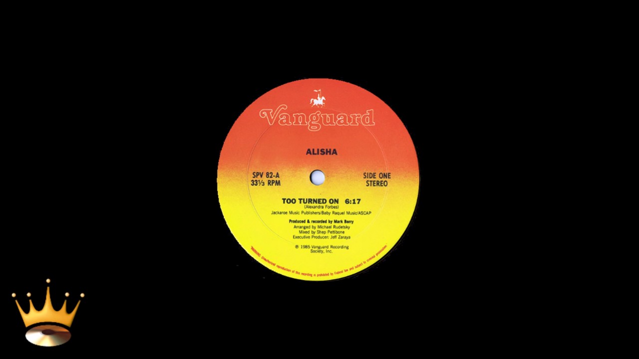 Alisha - Too Turned On (12'')