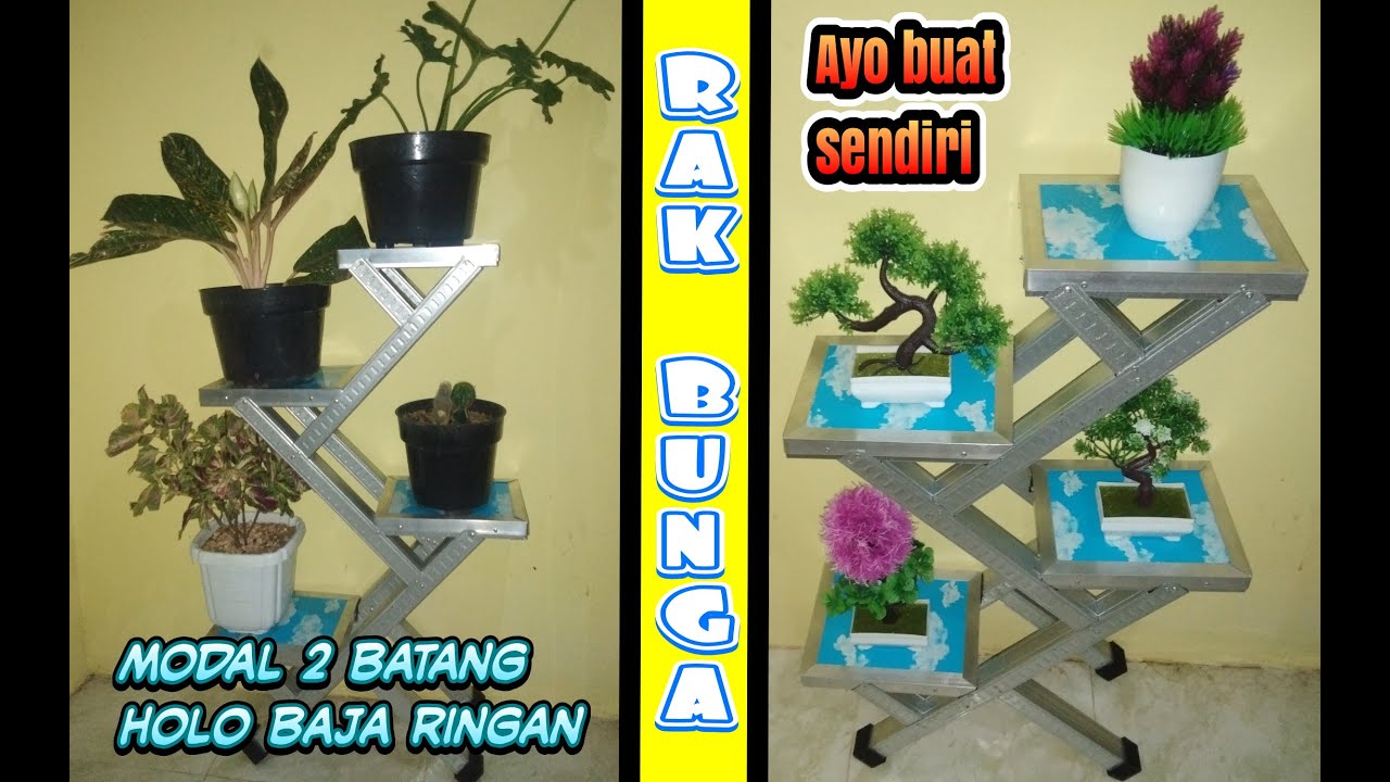 rak bunga hias dan rak bunga hidup ... holo baja ringan