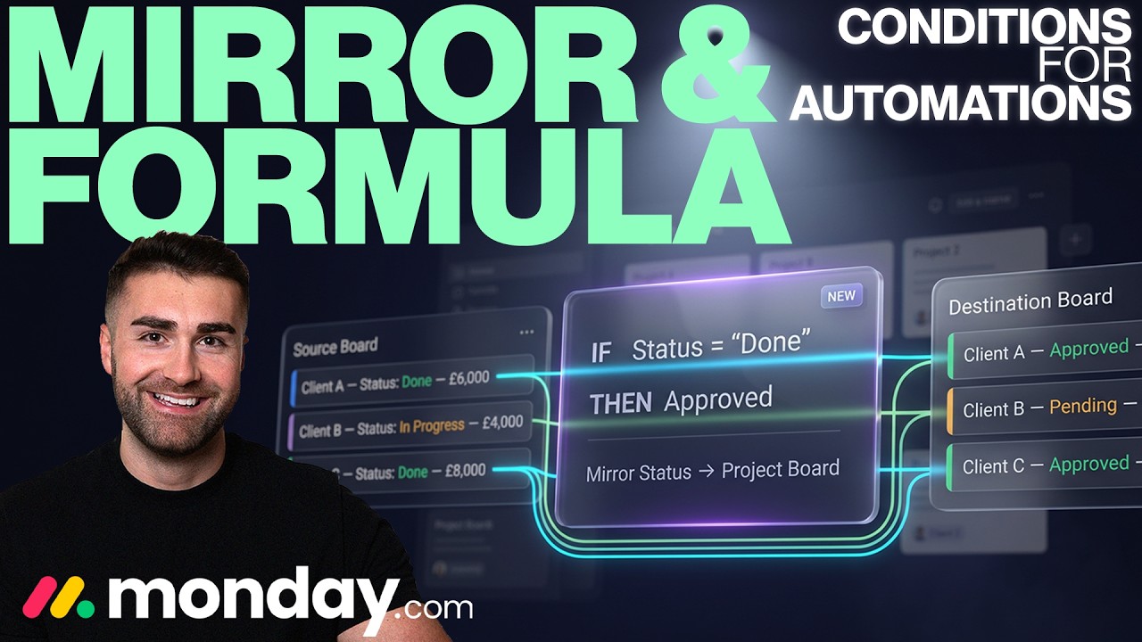 NEW Mirror & Formula Conditions For Automations In Monday.com | 2026