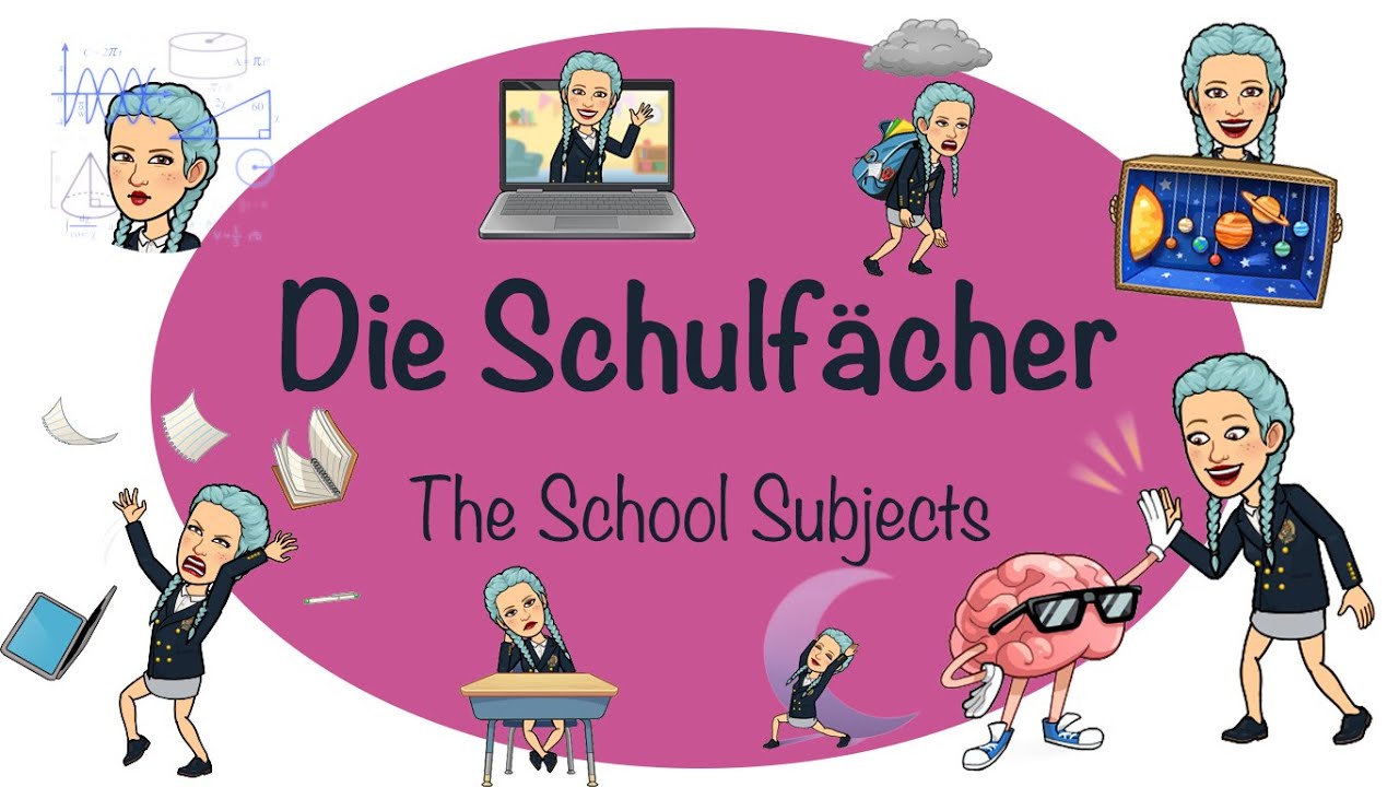 Die Schulfächer auf Deutsch - German School Subjects - Almanca Dersler - 