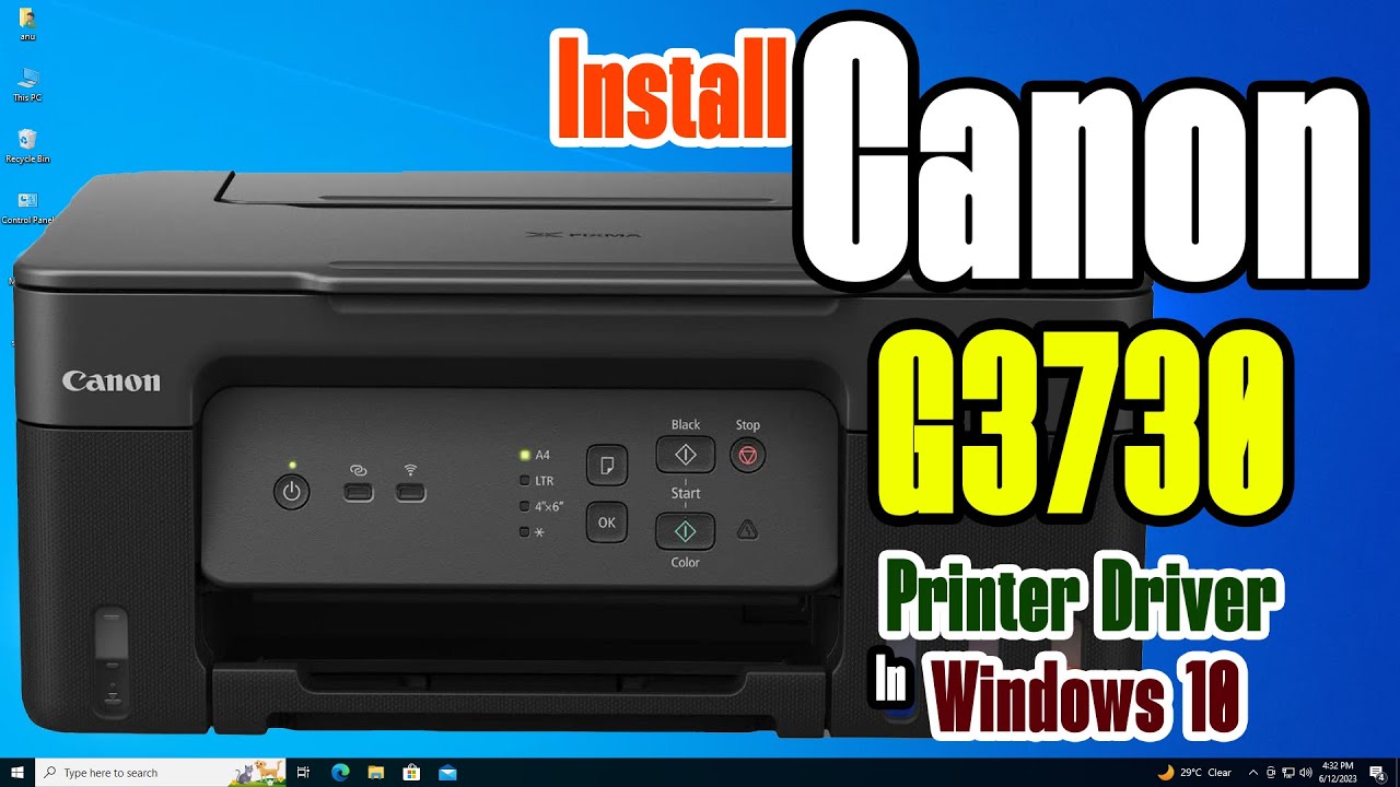 Как загрузить и установить драйвер принтера Canon G3730 на ПК или ноутбук с Windows 10