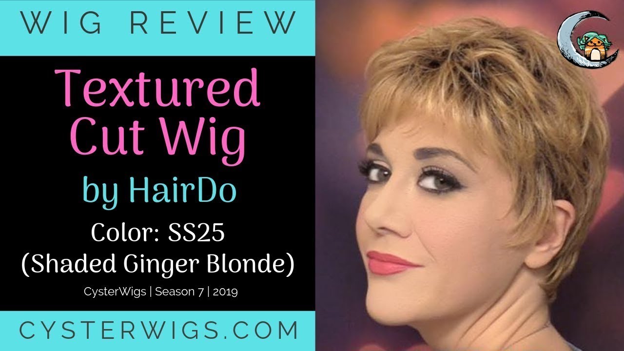 CysterWigs Wig Review: Textured Cut Wig by HairDo, Color: SS25 (Shaded Ginger Blonde) [S7E1089 2019]