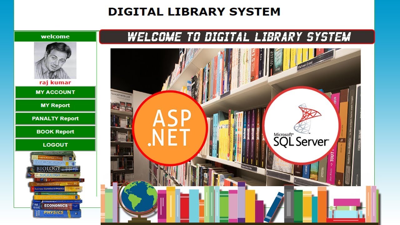 CODERBABA | Digital Library System | Website Project | ASP.NET